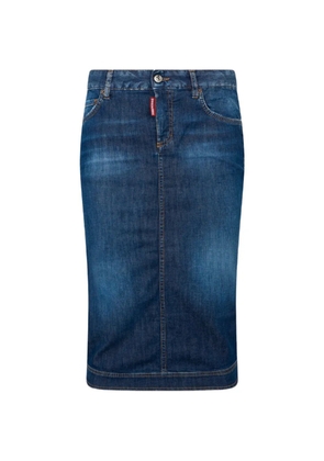 DSQUARED2 Kick mid skirt - Blue