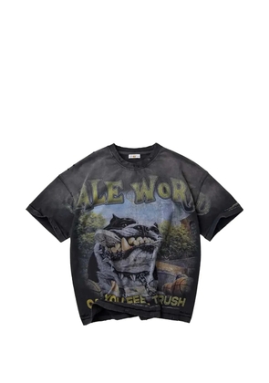 Vale graphic-print distressed T-shirt - Black