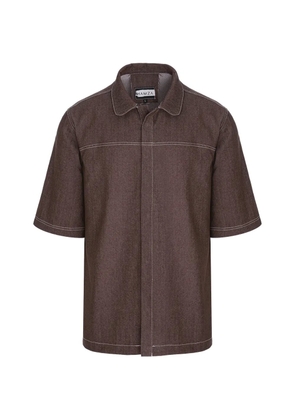 HAMZA Six denim shirt - Brown