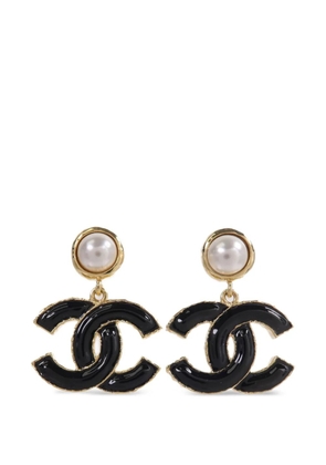 CHANEL Pre-Owned CC-motif earrings - Gold