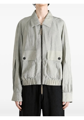 Ziggy Chen panelled-design button-pocket jacket - Grey