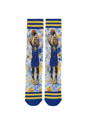 Stance Golden State Warriors graphic-print socks - White