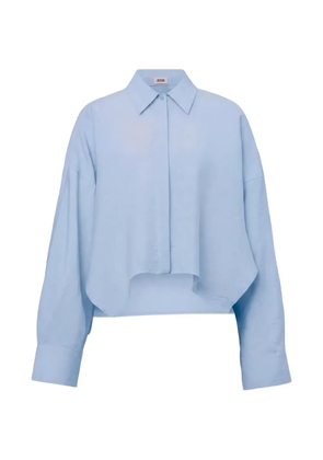 Drykorn Oshia asymmetric-hem shirt - Blue