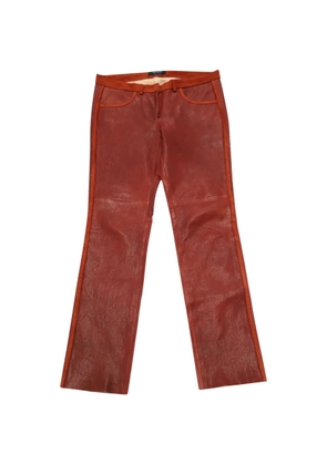 Isabel Marant Vintage slim-fit leather trousers - Red