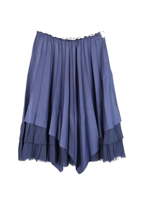 Comme Des Garçons Pre-Owned layered pleated skirt - Blue
