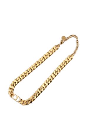 Christian Dior Pre-Owned 2010s 30 Montaigne CD necklace - Gold