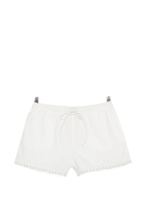 Posse Veda lace-trim shorts - White