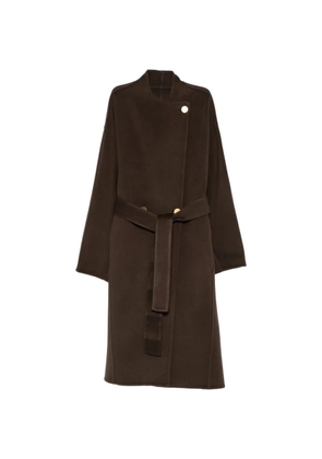 Alberta Ferretti belted coat - Brown