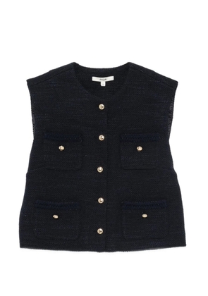 Maje buttoned sleeveless vest - Blue