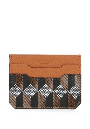 Au Départ geometric-print card holder - Brown