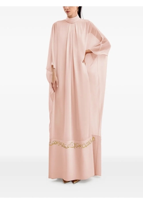 Gemy Maalouf calligraphy hem kaftan - Pink