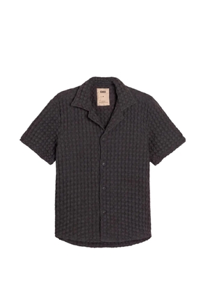 OAS Company Cuba waffle-knit shirt - Brown