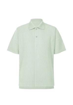 Homme Plissé Issey Miyake Monthly Colors June plissé-effect polo shirt - Green