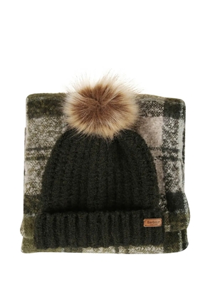 Barbour Saltburn scarf and beanie set - Green