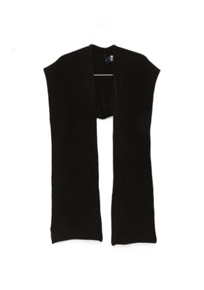 Soeur Loretta ribbed-knit scarf - Black