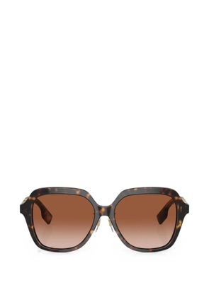 Burberry logo-plaque square-frame sunglasses - Brown