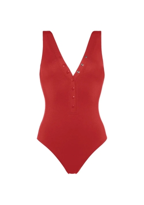 ERES Icône button-down swimsuit - Red