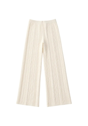 TWINSET cable-knit palazzo pants - Neutrals