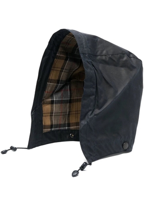 Barbour drawstring wax-coated hood - Blue