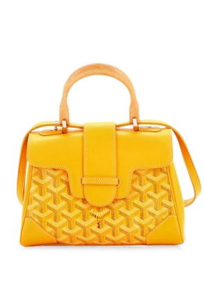 Goyard Pre-Owned Saigon Top Handle Bag Coated Canvas with Leather Mini shoulder bag - Yellow