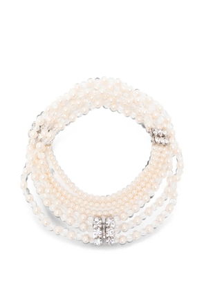 Alessandra Rich multi-strand necklace - Neutrals