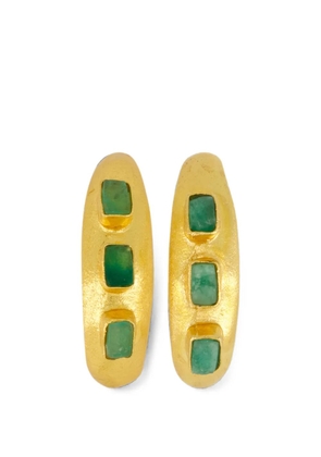 FENOMENA Fura emerald earrings - Gold