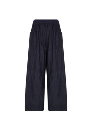 Maria Calderara crinkled-effect palazzo pants - Blue