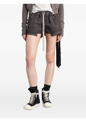Rick Owens DRKSHDW Fog drawstring-waist layered shorts - Grey