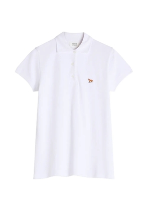 Maison Kitsuné Fox Patch polo shirt - White
