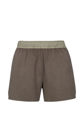 MCM x We The Best ultrasuede shorts - Grey