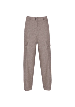 Peserico button-up straight-leg trousers - Neutrals