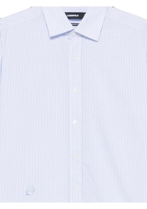 Karl Lagerfeld striped long-sleeve shirt - White
