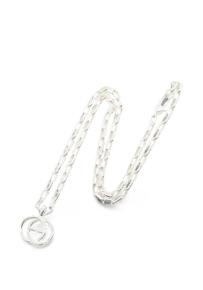 Gucci Pre-Owned 2010s Interlocking G pendant necklace - Silver