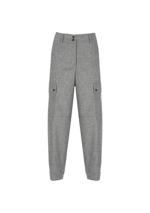 Peserico button-fastening straight-leg trousers - Grey