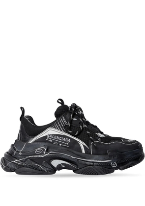 Balenciaga Triple S sketch-print sneakers - Black