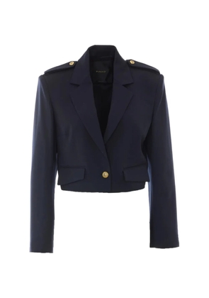 PINKO epaulette cropped jacket - Blue