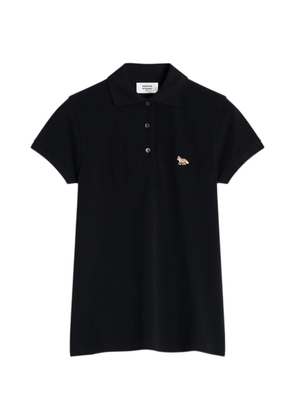 Maison Kitsuné Fox Patch polo shirt - Black