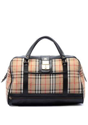 Burberry Pre-Owned 20th Century Haymarket Check Canvas travel bag - Neutrals