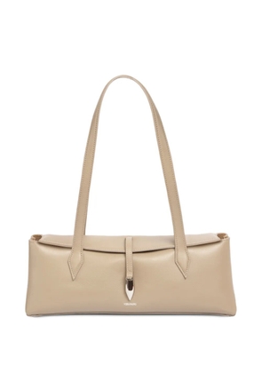 Vera Wang east-west leather shoulder bag - Neutrals