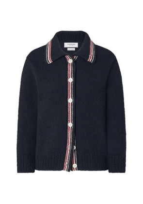 Thom Browne Hector pointelle-knit cardigan - Blue