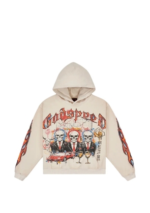 GODSPEED ATH graphic-print hoodie - Neutrals