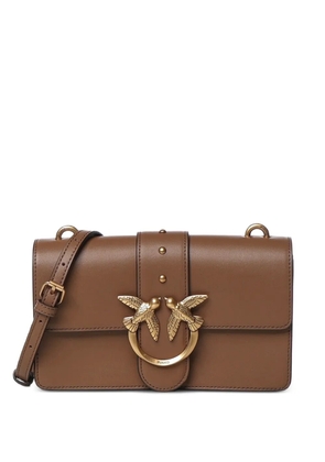 PINKO small Love Bag One leather crossbody bag - Brown