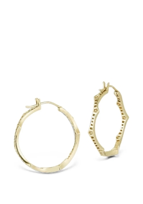 Parulina medium Briar diamond hoop earrings - Gold