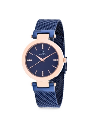 Roberto Bianci Cristallo mesh-strap 18mm watch - Blue