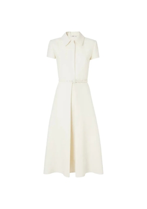 FENDI ivory wool and silk dress - White