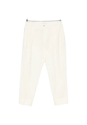 Briglia 1949 pleated-detail cropped trousers - Neutrals