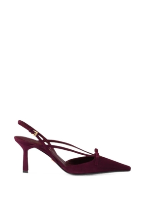 Prada suede slingback pumps - Purple