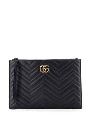 Gucci Pre-Owned GG Marmont Matelasse Leather pouch - Black