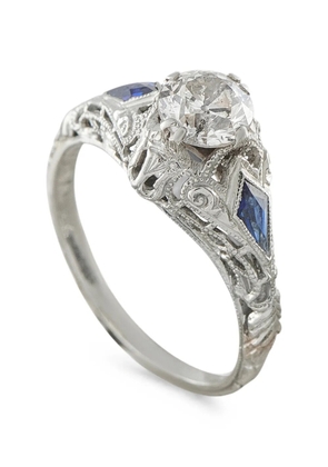 LB Exclusive diamond and sapphire ring - Silver