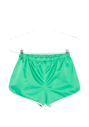 The Frankie Shop Cielo contrast-trim elasticated-waist shorts - Green